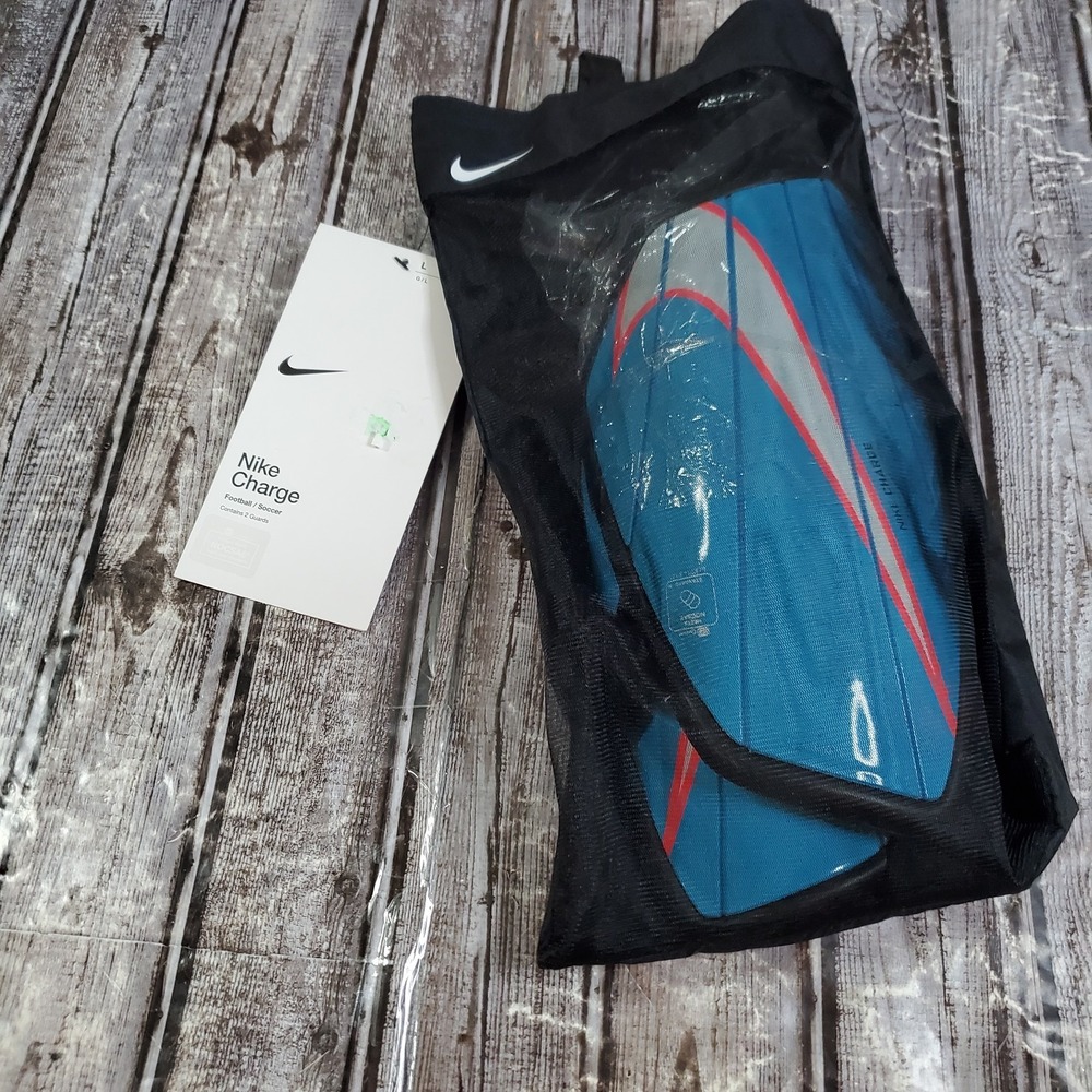 Nike Unisex Charge Shin Guard Adult SP2164-417 Light Blue White New Large